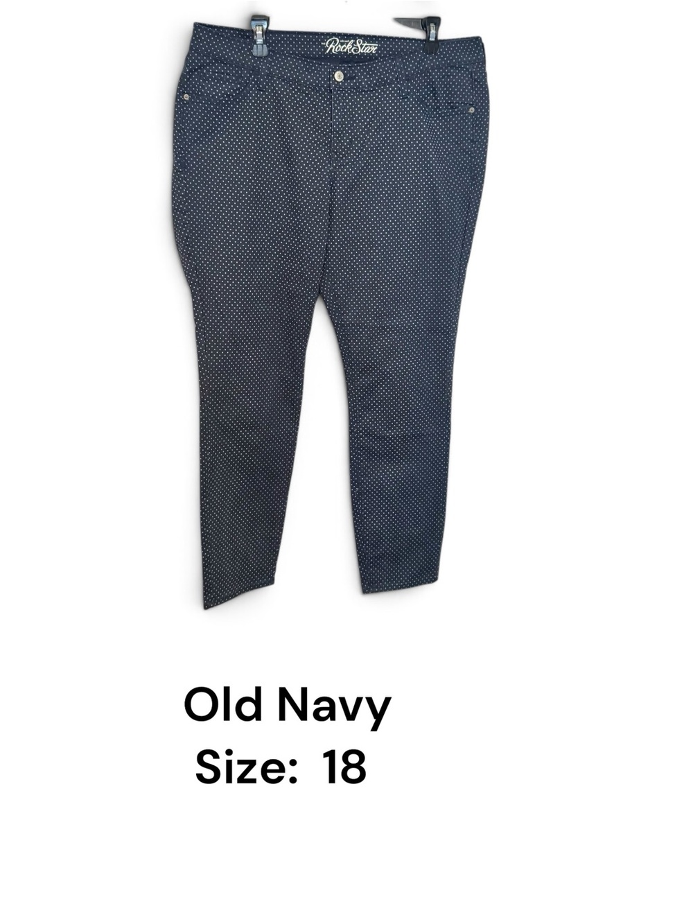Old Navy ROCKSTAR  *BLUE DOT*  JEANS   PLUS: 18   #2